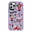 For iPhone 13 Pro Max Simple Illustration Pattern Full Coverage Phone Case(Summer Vacation B) - 1