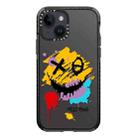 For iPhone 14 Simple Illustration Pattern Full Coverage Phone Case(Graffiti Letters A) - 1