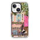 For iPhone 14 Simple Illustration Pattern Full Coverage Phone Case(Spring Scene E) - 1