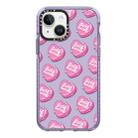 For iPhone 14 Simple Illustration Pattern Full Coverage Phone Case(Love Club C) - 1