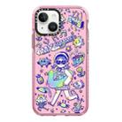 For iPhone 14 Simple Illustration Pattern Full Coverage Phone Case(Summer Vacation A) - 1