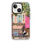 For iPhone 15 Plus Simple Illustration Pattern Full Coverage Phone Case(Spring Scene E) - 1