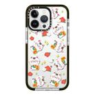 For iPhone 15 Pro Max Simple Illustration Pattern Full Coverage Phone Case(Lucky Cat A) - 1