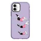 For iPhone 16 Simple Illustration Pattern Full Coverage Phone Case(Happy Friend C) - 1