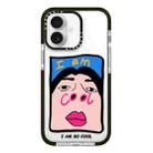 For iPhone 16 Simple Illustration Pattern Full Coverage Phone Case(Cool Couple A) - 1