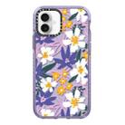 For iPhone 16 Simple Illustration Pattern Full Coverage Phone Case(Fresh Flower A) - 1