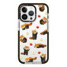 For iPhone 16 Pro Max Simple Illustration Pattern Full Coverage Phone Case(Cute Dog Bear B) - 1