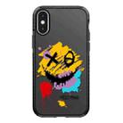 For iPhone X / XS Simple Illustration Pattern Full Coverage Phone Case(Graffiti Letters A) - 1