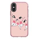 For iPhone X / XS Simple Illustration Pattern Full Coverage Phone Case(Happy Friend A) - 1