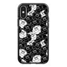 For iPhone X / XS Simple Illustration Pattern Full Coverage Phone Case(Camellia A) - 1