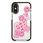 For iPhone X / XS Simple Illustration Pattern Full Coverage Phone Case(Love Club A) - 1