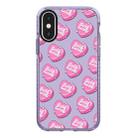 For iPhone X / XS Simple Illustration Pattern Full Coverage Phone Case(Love Club C) - 1