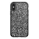 For iPhone X / XS Simple Illustration Pattern Full Coverage Phone Case(Camellia B) - 1