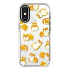 For iPhone X / XS Simple Illustration Pattern Full Coverage Phone Case(Cute Dog Bear A) - 1