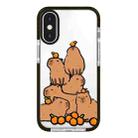 For iPhone X / XS Simple Illustration Pattern Full Coverage Phone Case(Capybara A) - 1