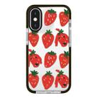 For iPhone X / XS Simple Illustration Pattern Full Coverage Phone Case(Strawberry Dog) - 1