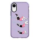 For iPhone XR Simple Illustration Pattern Full Coverage Phone Case(Happy Friend C) - 1