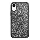 For iPhone XR Simple Illustration Pattern Full Coverage Phone Case(Camellia B) - 1