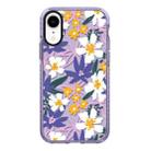 For iPhone XR Simple Illustration Pattern Full Coverage Phone Case(Fresh Flower A) - 1