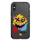 For iPhone XS Max Simple Illustration Pattern Full Coverage Phone Case(Graffiti Letters A) - 1