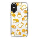 For iPhone XS Max Simple Illustration Pattern Full Coverage Phone Case(Cute Dog Bear A) - 1