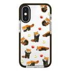 For iPhone XS Max Simple Illustration Pattern Full Coverage Phone Case(Cute Dog Bear B) - 1