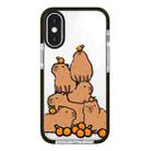 For iPhone XS Max Simple Illustration Pattern Full Coverage Phone Case(Capybara A) - 1