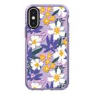 For iPhone XS Max Simple Illustration Pattern Full Coverage Phone Case(Fresh Flower A) - 1