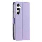 For Samsung Galaxy A35 5G Ring Buckle Rhombic Leather Phone Case(Purple) - 3