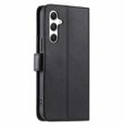 For Samsung Galaxy A25 5G Ring Buckle Rhombic Leather Phone Case(Black) - 3