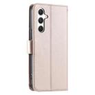 For Samsung Galaxy A25 5G Ring Buckle Rhombic Leather Phone Case(Rose Gold) - 3