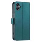 For Samsung Galaxy A06 4G Ring Buckle Rhombic Leather Phone Case(Green) - 3