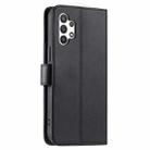 For Samsung Galaxy A32 5G Ring Buckle Rhombic Leather Phone Case(Black) - 3