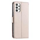 For Samsung Galaxy A32 4G Ring Buckle Rhombic Leather Phone Case(Rose Gold) - 3