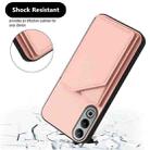 For OPPO K12 5G Skin Feel Four Card Slots Phone Case with Wrist Strap(Pink) - 3