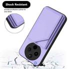 For OPPO Find X8s+ Skin Feel Four Card Slots Phone Case with Wrist Strap(Purple) - 3
