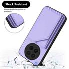 For OPPO Find X8s Skin Feel Four Card Slots Phone Case with Wrist Strap(Purple) - 3