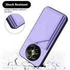 For Realme 12+ 5G / P1 5G Skin Feel Four Card Slots Phone Case with Wrist Strap(Purple) - 3