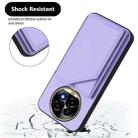 For Realme 13 Pro / 13 Pro+ 5G Skin Feel Four Card Slots Phone Case with Wrist Strap(Purple) - 3