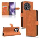 For OnePlus Ace 5 / Ace 5 Pro Skin Feel Magnetic Flip Leather Phone Case(Brown) - 1