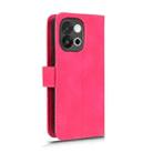For OnePlus 13T Skin Feel Magnetic Flip Leather Phone Case(Rose Red) - 3