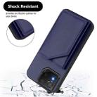 For Asus ROG Phone 8 Pro Skin Feel Four Card Slots Phone Case with Wrist Strap(Blue) - 3