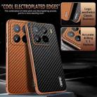 For Xiaomi 15 Pro AZNS Electroplated Edge Carbon Fiber Texture Phone Case(Black) - 3