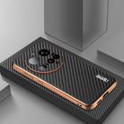 For Xiaomi 15 Ultra AZNS Electroplated Edge Carbon Fiber Texture Phone Case(Black) - 2