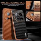 For Xiaomi 15 Ultra AZNS Electroplated Edge Carbon Fiber Texture Phone Case(Black) - 3