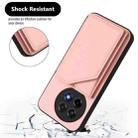 For OnePlus Ace 5 / Ace 5 Pro Skin Feel Four Card Slots Phone Case with Wrist Strap(Pink) - 3