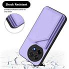 For OnePlus Ace 5 / Ace 5 Pro Skin Feel Four Card Slots Phone Case with Wrist Strap(Purple) - 3