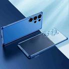 For Samsung Galaxy S25+ 5G SULADA Electroplating Frosted TPU Phone Case(Blue) - 1