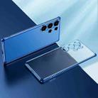 For Samsung Galaxy S25 5G SULADA Electroplating Frosted TPU Phone Case(Blue) - 1