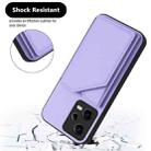 For Redmi Note 12 Pro+ 5G Skin Feel Four Card Slots Phone Case with Wrist Strap(Purple) - 3